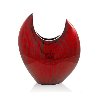 Vase de table en aluminium 14 po