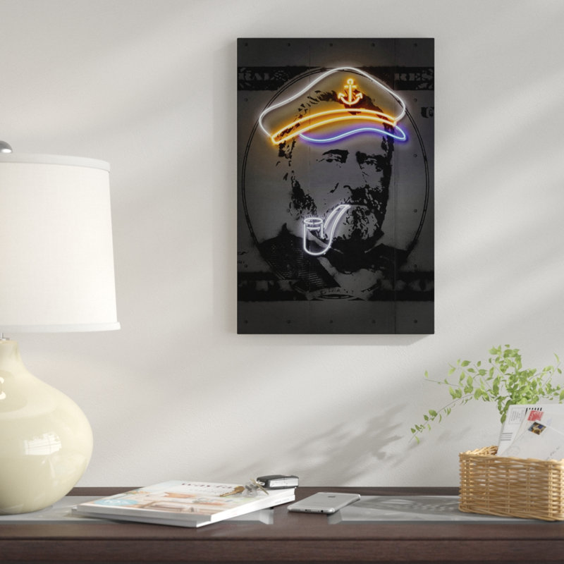 « grant », reproduction d’impression sur toile, H 26 po x l 18 po x P 1,5 po, Toile avec cadre noir, Pas de tapis