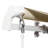 12' X 8' Retractable Patio Awning. Sun Shade Shelter With Manual Crank Handle. 280g/m² & Water- Fabric. Aluminum Frame For Deck, Balcony, Yard. Creamy White Balcony Awning Shade, Handle, Fabric,