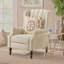 Fauteuil inclinable capitonné en tissu-955309005