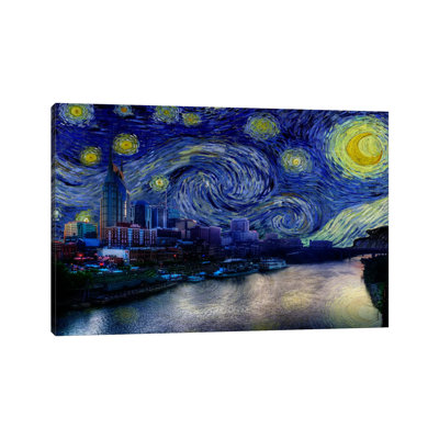 " Nashville, Tennessee Starry Night Skyline "