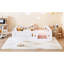 Lit plateforme double en bois avec garde-corps-1714776050