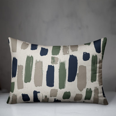 Abstract Outdoor Reversible Throw Pillow