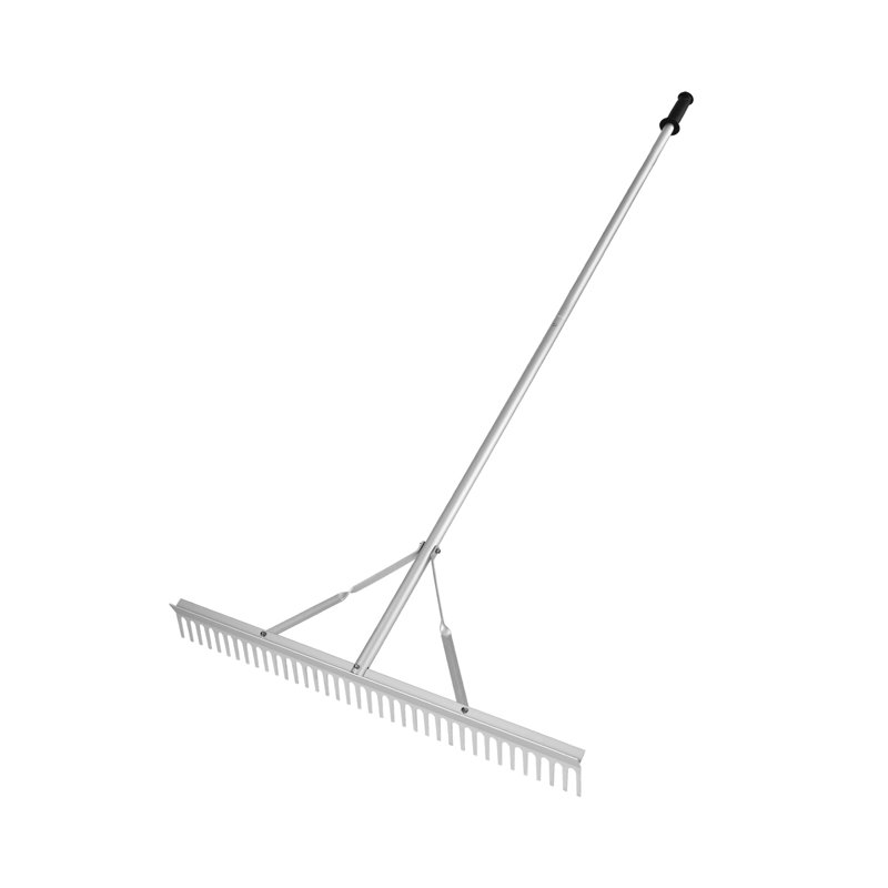 Heavy-Duty Aluminum Landscape Rake with Adjustable Handle for Garden, Pond & Lake Weed Removal