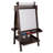 Deluxe Wooden Easel with Chalkboard and Dry Erase Surfaces, Paper Roll and Paint Cups-10894411
