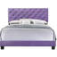 Transitional Purple Bed With Solid Support - 48"h X 58"w 77"d Construction Chic Easy Assembly Guide Suits Various Decor Themes Full Size Strong And Frame Stable Stylish Finish Simple Style