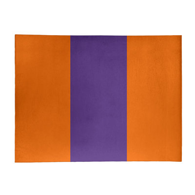 Tapis orange/mauve zone