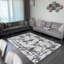 Machine Woven Grey Indoor Rug