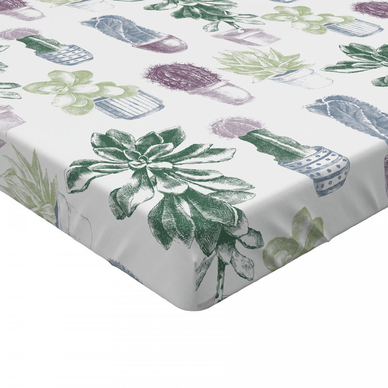 Microfiber Floral Fitted Sheet, Full Fitted Sheet