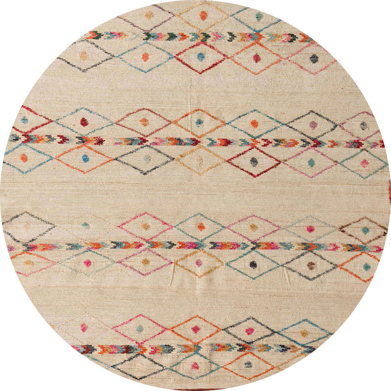 Tapis abstrait moderne 5074, Rond 5 pi