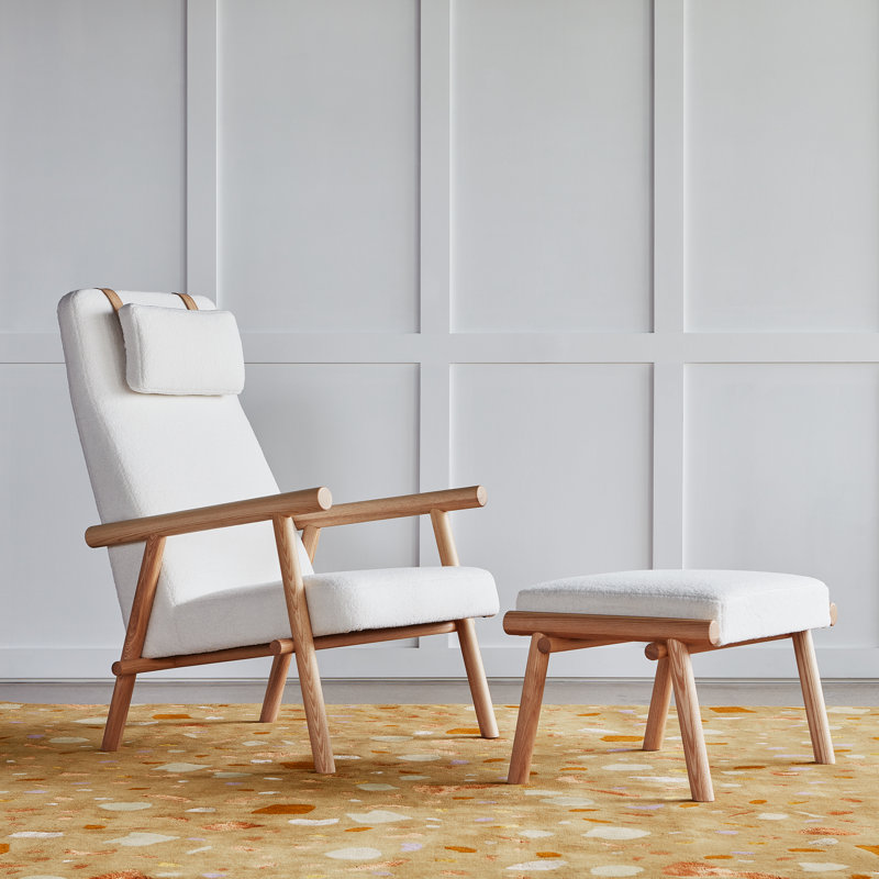 Labrador Chair and Ottoman, Auckland Willow 100% Polyester