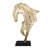 Modern Abstract Metal and Aluminum Horse Sculpture with Contemporary Artistic Silhouette on Display Base