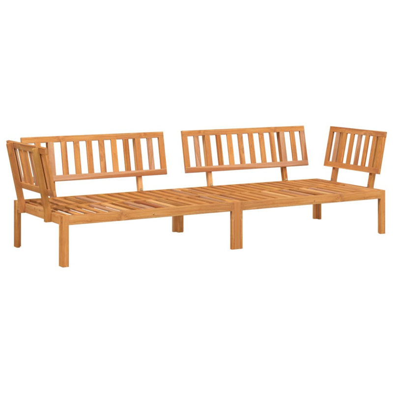 Canapés d'angle de jardin Vidaxl en bois d'acacia massif