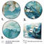 «Avanos» sarcelle or abstrait fractal mystique mirage II-1239882675-1239882672