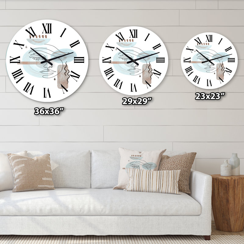 Minimal Compositions of Abstract Faces VI - Modern Wall Clock, Small