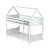 Twin Over Twin Solid Wood House Floor Bunk Bed With Ladder-1212252089