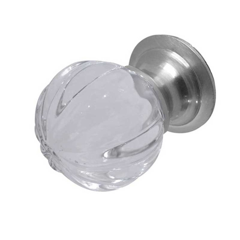 25mm Diameter Round Knob, Satin Chrome