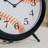 Round Analog Wood Quartz Baseball Softball Tabletop Clock
