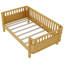 Lit plateforme en bois pour enfants, lit simple en bois à profil bas avec rails pour filles et garçons-749242578-749242579