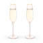 Flûte à champagne en cristal Rose