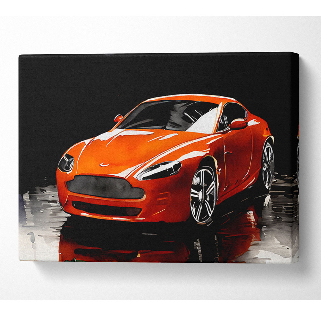 Aston Martin Orange - Druck