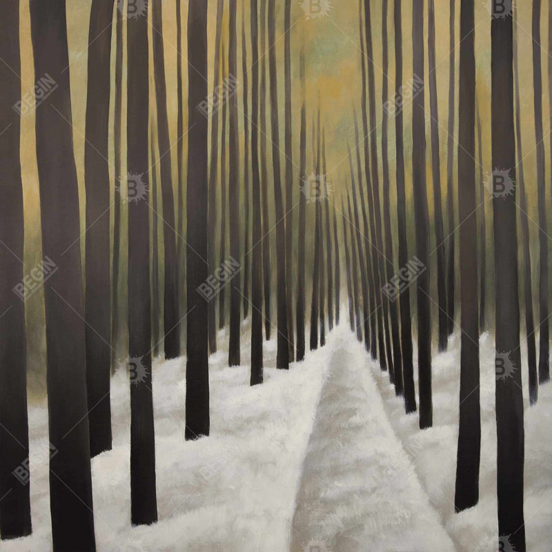 Hiking in the forest - 26"x26" Throw pillow - Poly twill - Print on demand, 26" H x 26" W, Polyester/Polyfill