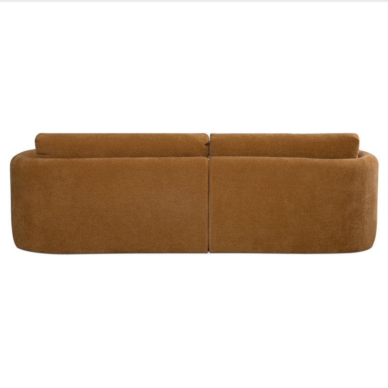Emmy Sectional Ginger Left, Left Hand Facing, Ginger Polyester