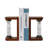 Aldarondo Decorative Hourglass Sand Timer Bookends - Modern Book Ends for Home, Bookshelf, or Desk Decor - Set of 2, 8", Brown-2111253686