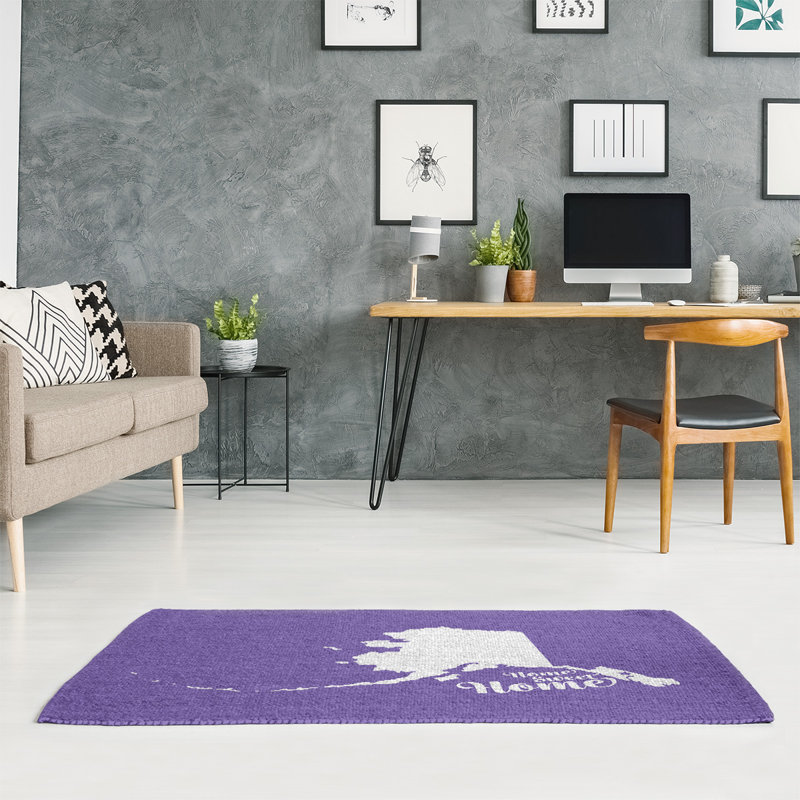 Tapis de zone mauve juneau the home, Rectangle 5 pi x 7 pi, Oui