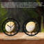 Horloge murale ronde en fer 10 po avec mouvement à quartz silencieux, chiffres romains, impression UV-427064548