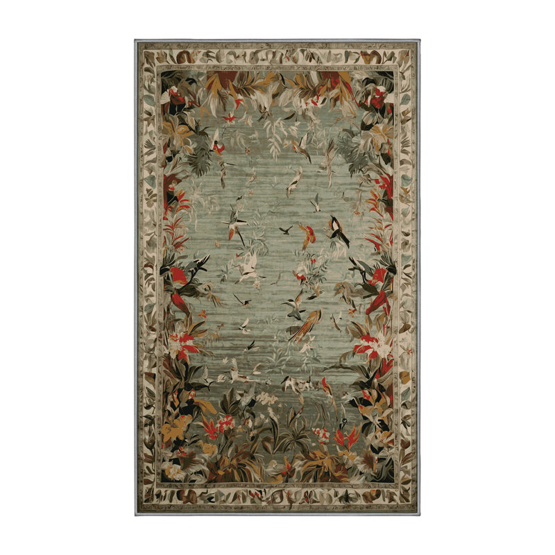Tapis brun lavable à la machine, Rectangle 8 pi x 12 pi