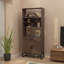 Vitrine de 75,9 po de hauteur avec bibliothèque à DEL