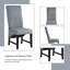 Ensemble de 2 chaises d'appoint en velours côtelé gris Kini