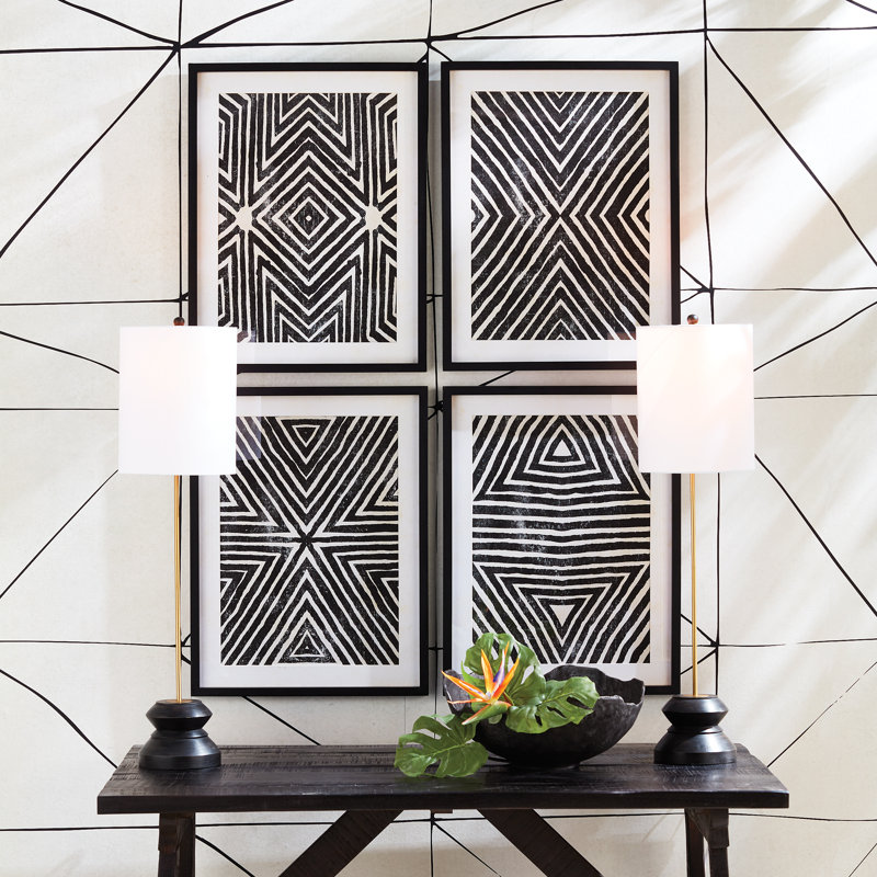 Kaiden 26" Black/Gold Table Lamp, Black/Gold