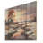 Sunrise Winter Country Panorama - Sunrisesunset Wood Art On Natural Pine Wood-23510534