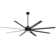 Jamii-Leigh 65/72/84 inch Large Indoor/Covered Outdoor Modern Ceiling Fan with Led Lights and Remote, 6-Speed, Reversible Quiet DC Motor, Timer, 8-ABS-Blade