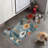 Untamed Blossoms - 1 Piece Bone Shape Feeding Mat
