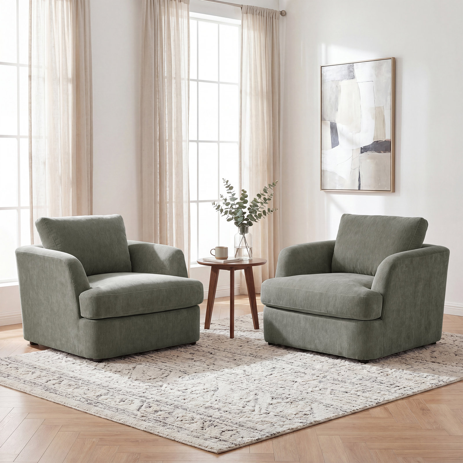 Alameda Velvet Armchair, Juniper Velvet