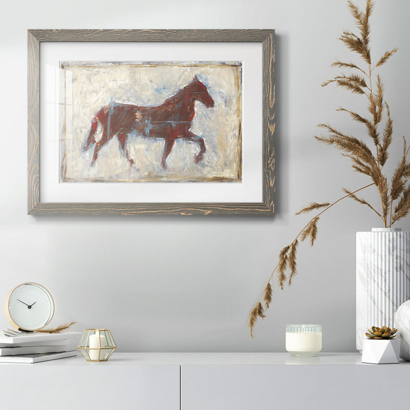 " Iron Equine II ", 18" H x 26" W , Gray