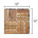 12" X 12" Wood Interlocking Deck Tile Checker Pattern