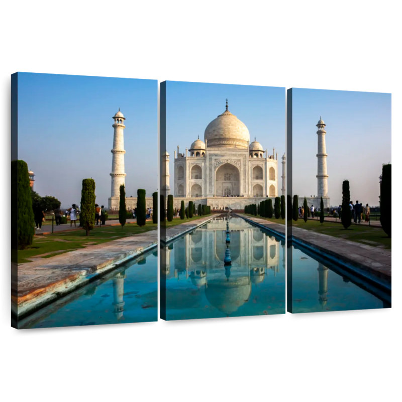 Adella Taj Mahal Pool Reflection, 24" H x 38" W