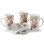 Grande tasse à café à motif floral