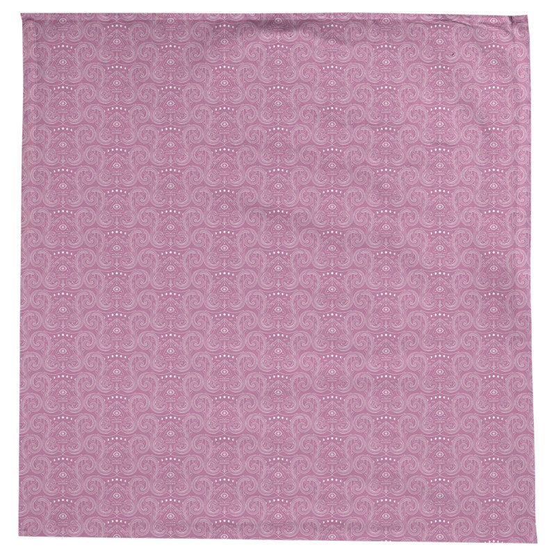 Leffel Geometric Tablecloth, Pink/White