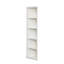 Ensemble de 2 grandes bibliothèques triangulaires de 75,25 po, ensemble de deux bibliothèques à 5 niveaux, parfaites pour les petits espaces et le rangement polyvalent