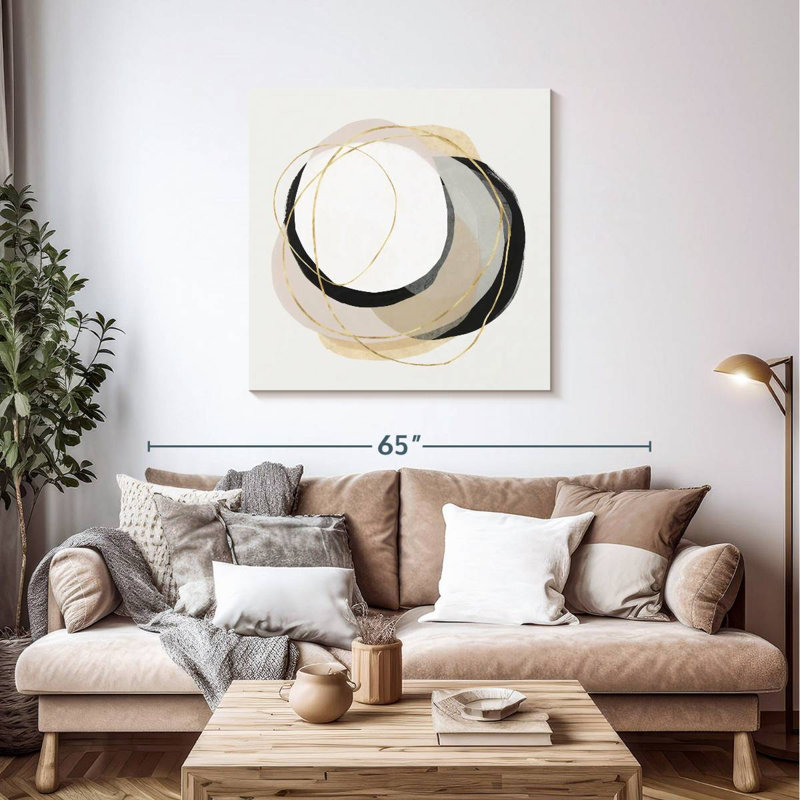 Avery Ring Of Gold I, 39" H x 39" W