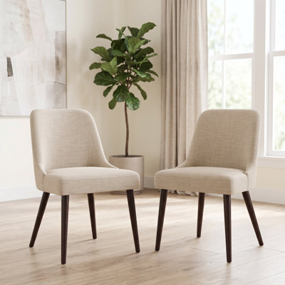 Chaise d'appoint rembourrée en bois massif Bremment
