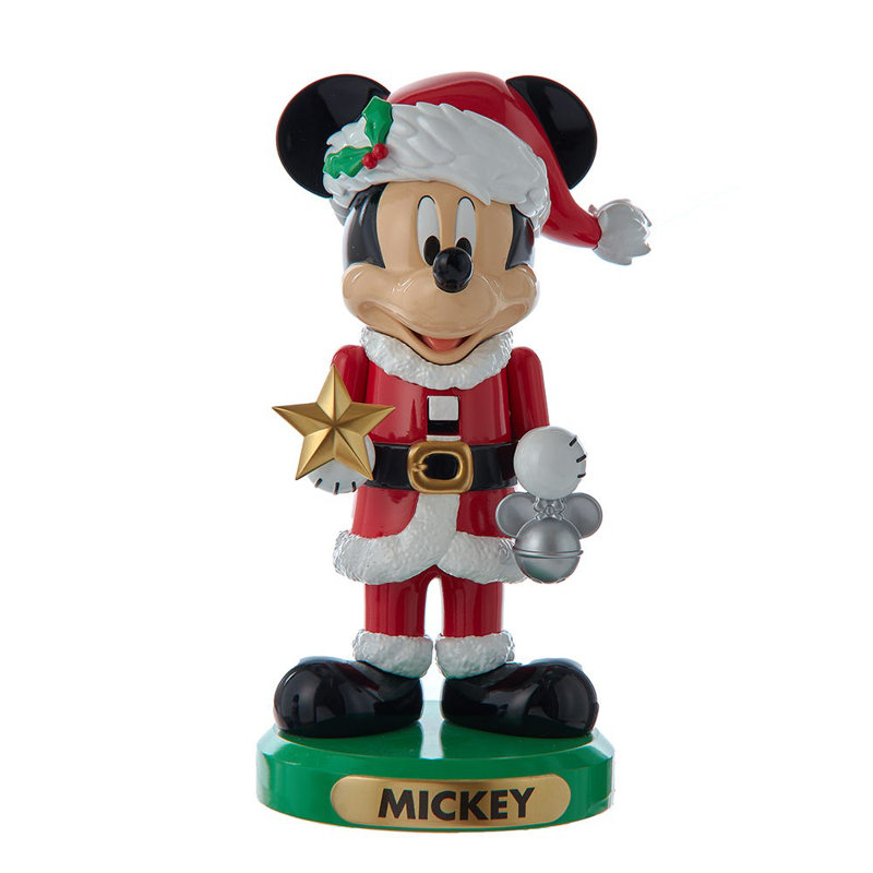 Kurt Adler Plastic Nutcrackers, Mickey Mouse, 6in