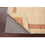 Tapis beige noué à la main de conception unique 2 pi 6 po x 4 pi 8 po