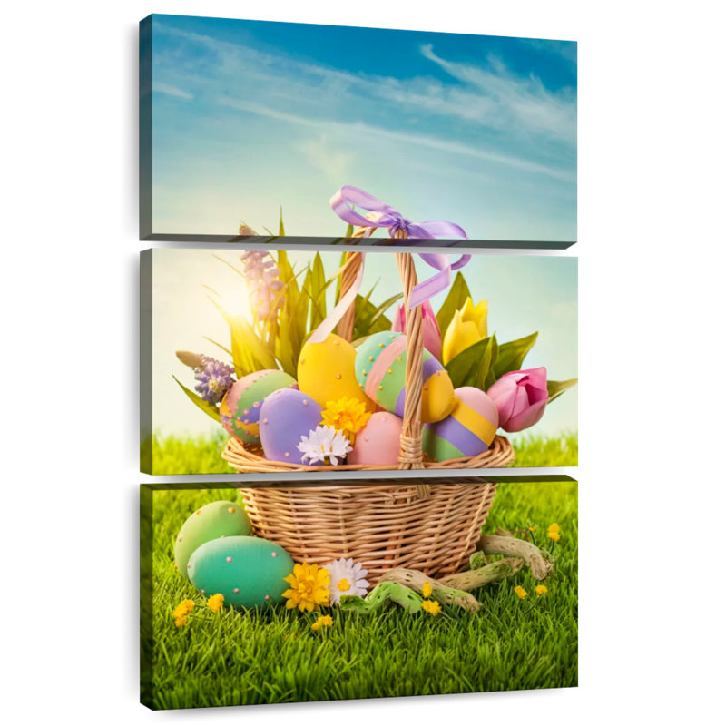 Lelend Basket Of Easter Eggs, 74" H x 48" W