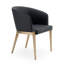 Fauteuil en métal gris Tanno